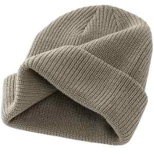 Logo personnalisé Chapeaux d'hiver Confortable 100% Coton Hommes Beanie Caps Solid Design pour Adultes Unisexe Commun Quick Dry - Product Image 1
