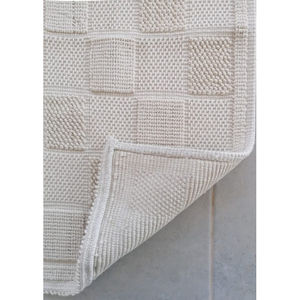 Alfombra de baño moderna antideslizante hecha a máquina alfombra de baño de microfibra de poliéster con patrón de onda-venta al por mayor - Product Image 1