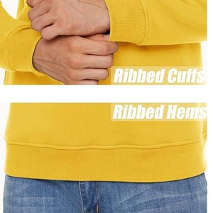 เสื้อสเวตเชิ้ตชายแบบมีซับในขนเชอร์ปา สีพื้น คอกลม น่ารัก ผ้าฟลีซ แขนยาว หนา อุ่น - Product Image 6