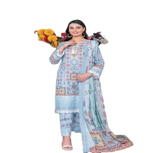 Costumes pakistanais Shalwar Kameez 100% Coton Robe d'été pour femmes Taille Plus Vêtements pour femmes - Product Image 1