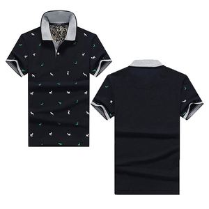 POLO de hombro de color personalizado APO para hombre, Polo de secado rápido transpirable de punto informal, top - Product Image 4
