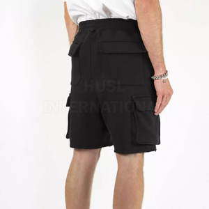 Short de survêtement cargo de haute qualité pour hommes sur mesure 100% coton solide High Street Style vente en ligne - Product Image 3