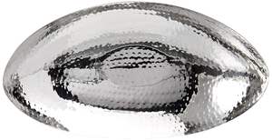 Bol à fruits ovale en acier inoxydable Bol de service décoratif moderne pour table à manger de cuisine - Product Image 3