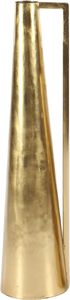 JARRON CONO DELGADO GEOMÉTRICO METAL ORO MODERNO CON ASAS, JUEGO DE 2 MACETAS - Product Image 2