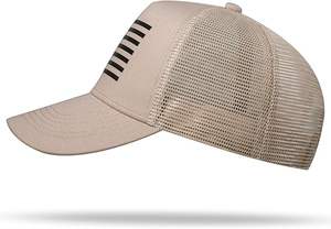 หมวกแก๊ปทรงทรัคเกอร์ลายธงชาติอเมริกันคุณภาพสูงแบบทำสีซีดสไตล์วินเทจ หมวกเบสบอลทรงไม่แข็งแบบย้อมสีเอซิดวอช - Product Image 5