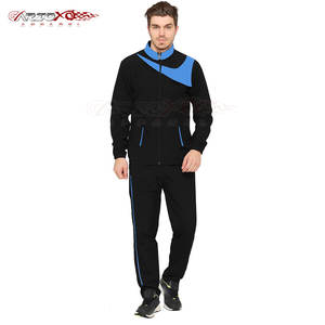 Survêtement de jogging d'hiver pour homme Ensemble deux pièces Veste à cordon de serrage Pantalon de jogging Respirant Léger 100% Polyester pour l'entraînement - Product Image 1