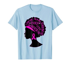 Camisetas de empoderamiento de guerreros de cinta rosa de gran tamaño de algodón 100% de alta calidad para la concientización y el apoyo del cáncer de mama - Product Image 2