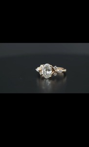 แหวนเพชรสำหรับปลูกในห้องปฏิบัติการของผู้หญิงได้รับการรับรองจาก D-VVS1 VS1 gvd HPHT Lab Diamond - Product Image 5