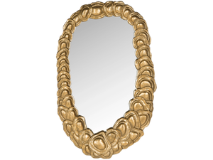 Le cadre de miroir mural en métal au design moderne avec finition antique reflète la lumière et éclaircit la décoration intérieure pour les couloirs - Product Image 2