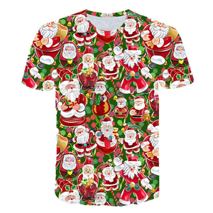 2025 Pakistan Manufacturer Custom <b>Christmas</b> Full Over Screen Print Logo <b>Christmas</b> <b>T</b>-<b>shirt</b> For <b>Men</b> - Product Image 3