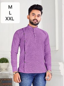 Ropa de fiesta sin arrugas de algodón indio tradicional de ajuste regular, atuendo de boda para invitados, colección de Festival Premium hecha a mano para hombres - Product Image 3