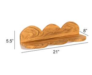 Étagère murale en bois massif de qualité supérieure 2025 avec un design en forme de nuage pour la décoration de la maison, l'affichage, le rangement, à utiliser dans le salon, la chambre à coucher, la cuisine - Product Image 3