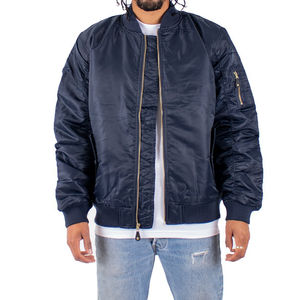 Chaqueta Bomber para Hombre 2025 de Alta Calidad, Color Personalizado, Invierno, Cuello Alto, Logotipo Frontal Personalizable, Poliéster/Nailon - Product Image 1
