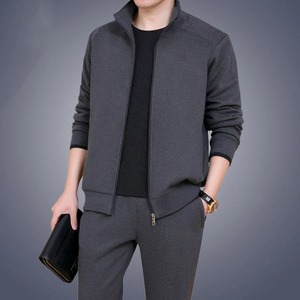 Chándal Unisex de Alta Calidad, Hecho a Medida, Ecológico, Informal para Invierno, con Capucha, de Nailon/Algodón Sólido, Forro Polar Grueso de 300 GSM - Product Image 1