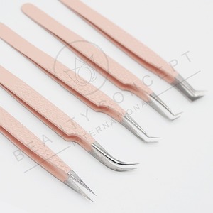 Eyelash Tweezers Stainless Steel Precision Tool for Eyelash <b>Extension</b> Work Lash Lifting Makeup and Professional Beauty Salon - Product Image 3