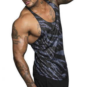 Vente chaude coton garçon Muscle Singlet sans manches t-shirts voyage gilet musculation Fitness Gym entraînement hommes débardeur hommes - Product Image 3