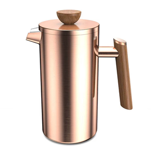 Cafetière et théière à piston en acier inoxydable, ensemble de préparation manuelle du café, vente en gros OEM - Product Image 1