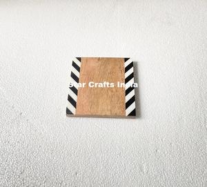 Posavasos de madera hexagonal de 8mm de espesor personalizables con incrustaciones de resina para cocina, manteles decorativos para tazas de té, posavasos de la mejor calidad - Product Image 5