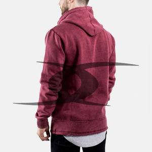 Ensemble sweat à capuche thermique en coton polaire pour homme délavé à l'acide en détresse vintage pour l'hiver - Product Image 2