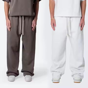 OEM de alta calidad Unisex personalizado ácido lavado Jogger hombres con cordón Vintage de gran tamaño hombres pantalones de chándal Jogger 2026 - Product Image 1