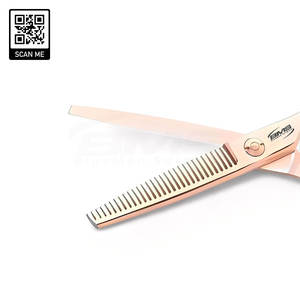 Tijeras de Peluquería Ergonómicas con Mango Desplazado, Tensión Ajustable, Ligeras, para Diestros, con Filo Afilado para Cortar el Cabello - Product Image 5