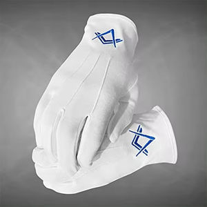 Guantes Masónicos de Algodón/Spandex, Transpirables, Elásticos, hasta el Codo, con Patrón a Cuadros, Suaves y Duraderos para Uso en Exteriores e Iglesias - Product Image 3