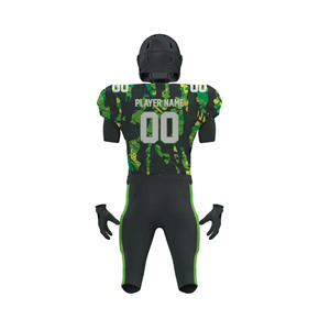 Uniformes de football américain pour hommes sur mesure, dernière arrivée, ensembles à manches courtes, taille ajustable, style imprimé, 100% polyester, haute qualité - Product Image 6