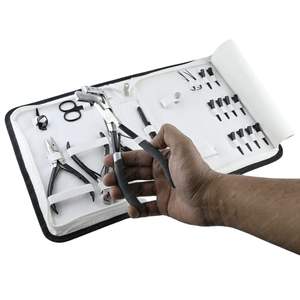 Herramientas profesionales duraderas de extensión de cabello de acero inoxidable, Kit de extensión de cabello con micro anillo, herramienta removedora de unión de cabello Fusion, dedo - Product Image 2