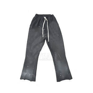 Pantalones de chándal acampanados de material de alto fabricante, Etiqueta Privada, diseño propio, pantalones de chándal acampanados de nuevo estilo para hombres - Product Image 1