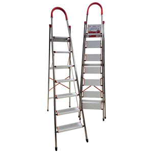 Échelle de plate-forme de sécurité domestique pliable en acier inoxydable Portable à 4 étapes pour entrepôt scolaire d'appartement à domicile fabriqué au Vietnam - Product Image 4