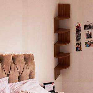 Estantes Flotantes Naturales para Guardería, Soportes y Estantes de Almacenamiento de Madera Maciza, Compre Arte Mural Tallado, Soporte de Pared Metálico, Juego de Estantes de Pared - Product Image 5