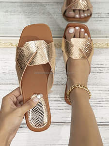 Taili Factory Supply Sandalias de tacón alto Sexy Peep Toe Sandalias Gradiente 10cm Sandalias de tacón de bloque para mujeres y damas - Product Image 6