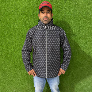 Sweat à capuche zippé 100% coton à motif uni imprimé personnalisé pour hommes sweats à capuche en molleton d'hiver surdimensionnés pour hommes méthode d'impression numérique - Product Image 1