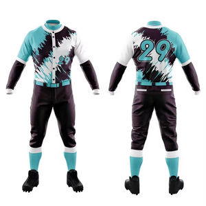 Conjuntos de béisbol personalizados de alta calidad al por mayor, nuevo diseño, transpirable, sublimación, uniforme impreso, servicio OEM disponible THT WEARS - Product Image 3