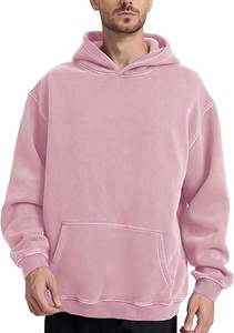 Sudaderas con capucha informales de invierno para hombre Color sólido Regular Fit 100% algodón polar transpirable ecológico de alta calidad - Product Image 5