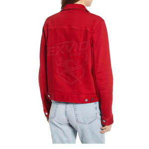 แจ็คเก็ตยีนส์ผู้หญิงสวมใส่สบาย แจ็คเก็ตยีนส์ผู้หญิงที่ดีที่สุด แจ็คเก็ตยีนส์ผู้หญิงที่ทันสมัยที่สุด - Product Image 3