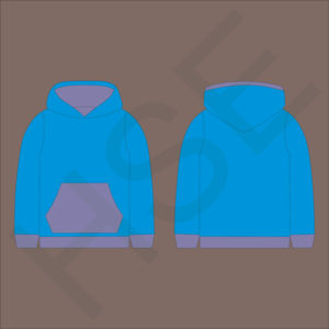 Sweat-shirt à capuche bicolore tendance, confortable et décontracté pour tous les jours - Product Image 2