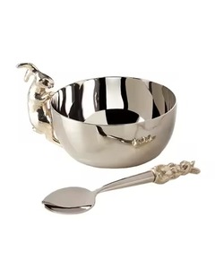 Cuenco decorativo de Metal de lujo con diseño de rama Floral para sala de estar elegante y mesa de comedor decoración del hogar acento - Product Image 6