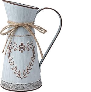 Vase à fleurs en métal rustique personnalisé Belle Vous, seau à lait de ferme Vintage galvanisé avec couleur noire - Product Image 5