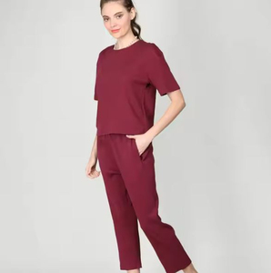 Tie Dye femmes ensemble vêtements de salon haut court et pantalon OEM marque personnalisée fournisseur prix de gros pas cher services OEM - Product Image 4