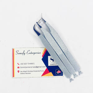 Custom <b>Tweezers</b> Powder Coated Stainless Steel <b>Eyelash</b> Extension <b>Tweezers</b> Sustainable <b>Eyelash</b> <b>Tweezers</b> with Private Label - Product Image 4