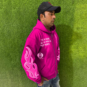 Personnalisé Votre Logo Hommes Hoodies Casual Automne Chaud Full Sleeve Plus Size 100% Cotton Fleece Premium High Street avec Fermeture Éclair - Product Image 3