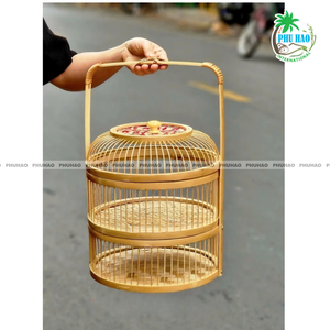 PANIER DE FRUITS EN BAMBOU élégant multifonctionnel avec poignées Emballage écologique pour la vente au détail et les événements Décoration intérieure - Product Image 2