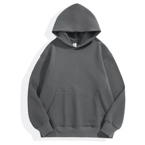 16.9oz 480gsm Heavy Weight Cotton Plus Velvet Hooded Sweater Men's Thickened <b>Tight</b> Polar Fleece Pullover Hoodie Sweatshirt - Product Image 4