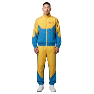 Conjunto Deportivo Cortavientos para Hombre, Ropa Deportiva Transpirable, Chaqueta de Fitness, Pantalones Jogger a Juego, para Correr al Aire Libre y en Oferta Online - Product Image 1