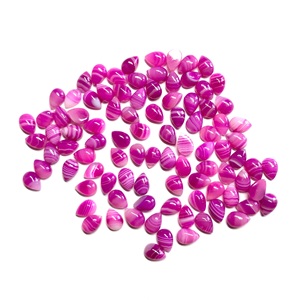 IGI Certifié 6x9mm Naturel Rose Rose Agate Lâche Poire Forme Gemme AAA Grade Lisse Cristal Coupe Semi-Précieux Bijoux - Product Image 1