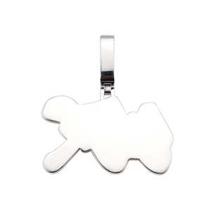 Colgante de Nombre Personalizado en Oro de 14K con Moissanita Iykyk, Charm Personalizado Duradero y Elegante - Product Image 5