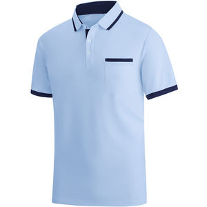 เสื้อโปโลสำหรับผู้ชายเสื้อแขนสั้นคอปกแบบ3D เสื้อยืดทำงานลำลองผ้าคอตตอน100% ดีไซน์ใหม่ - Product Image 4