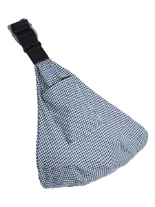 Porte-bébé en coton et lin bleu OEM, respirant, pour l'été, vente en gros - Product Image 6