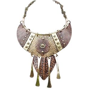 Collar africano tradicional de moda para mujeres y niñas collar de cobre plateado colgante boda Cruz Europa - Product Image 1